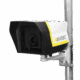 The avisec panorama webcam in the avisec outdoor housing mounted on a pole. The brand name "avisec" is written on the housing.